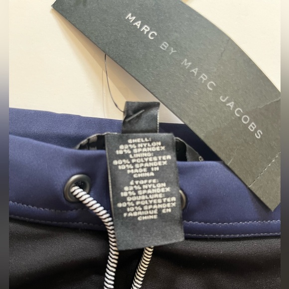 Marc by Marc Jacobs Men's Swim Bottom Trunk Black/Blue L - Picture 16 of 16